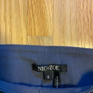 Nic+zoe stretch blue pants